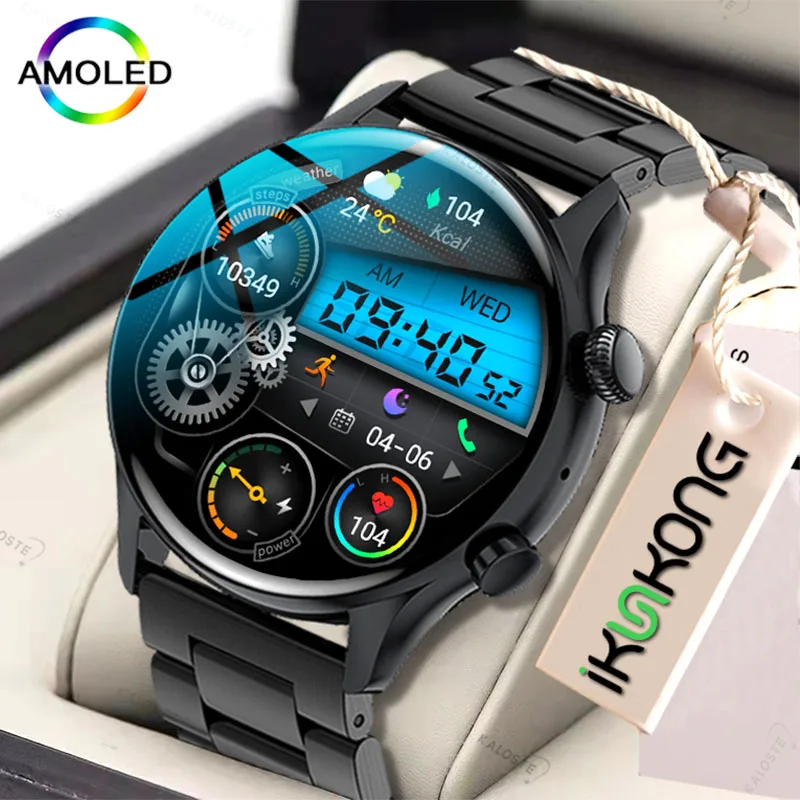 Мужские Водонепроницаемые Смарт-часы с поддержкой NFC AMOLED экран 2022*390 HD |