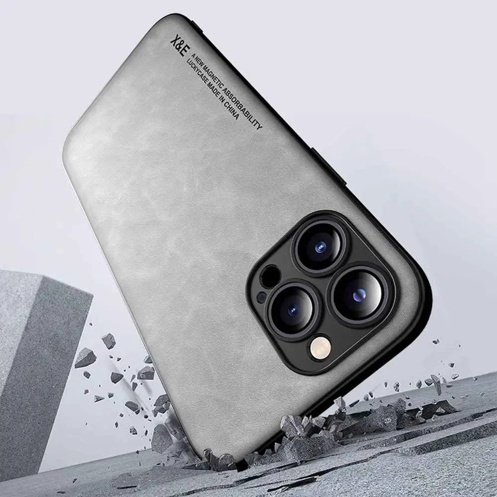 Sleek & Durable Leather Ultrathin Magnetic Case