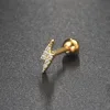 Daith Piercing Earrings for Women Jewelry 1PC Gold Color Lightning Tragus Helix Septum Piercing Cartilage Ear Stainless Steel 4