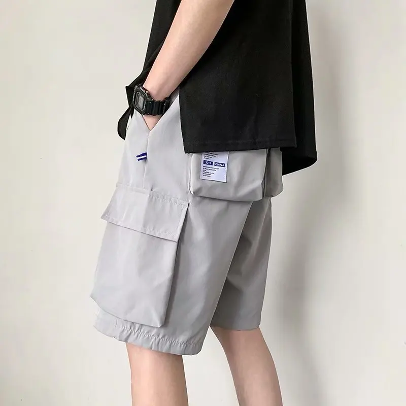 thumbnail image 1 of Pantalones cortos cargo multibolsillos para hombre, nuevos pantalones cortos de verano para correr, fitness, de secado rápido, pantalones deportivos holgados e informales para entrenamiento de balonce, 1 of 5