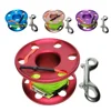 15/20/30/50 Line Aluminium Scuba Diving Finger Spool Reel with Stainless Steel Snap Bolt Clip Diving DIY Equipment 1