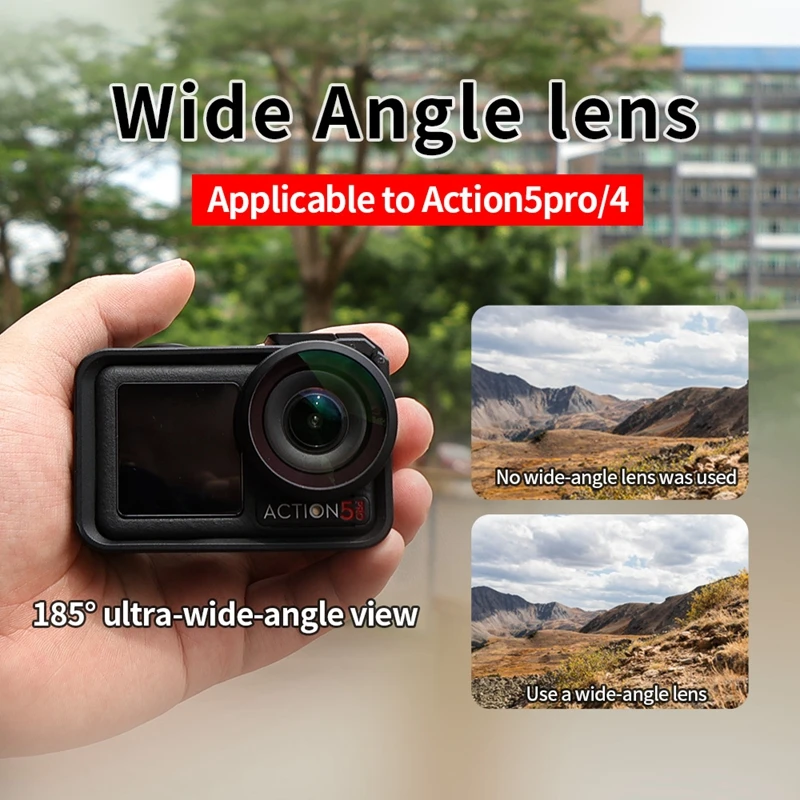 DJI Action 4 5 Pro 스포츠 카메라용 초광각 렌즈 퀵 릴리즈 전문 광학 사진 필터 액세서리 키트