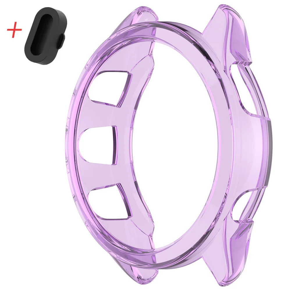 TPU Transparent Hollow Case with Soft Screen Protector and Frame Bumper Cover