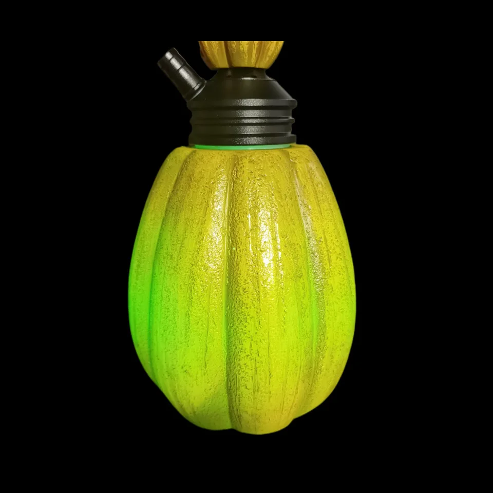 Pumpkin-Model Arabian Hookah Set with Color Light and Resin Process Bongs in Australian