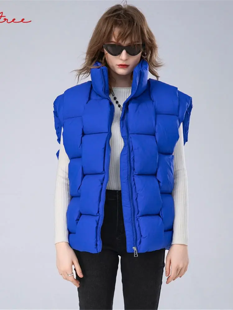 

Пуховик женский зимний без рукавов, тёплый, пушистый