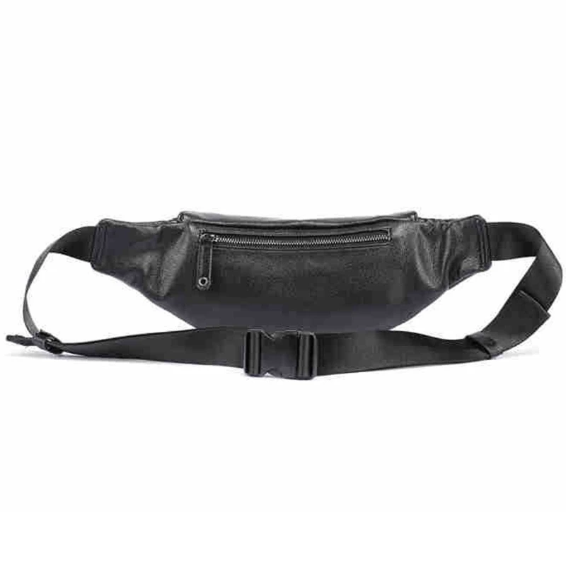Men Fashion PU Leather Bags Casual Chest Waist Packs for Outdoor Travel Bag