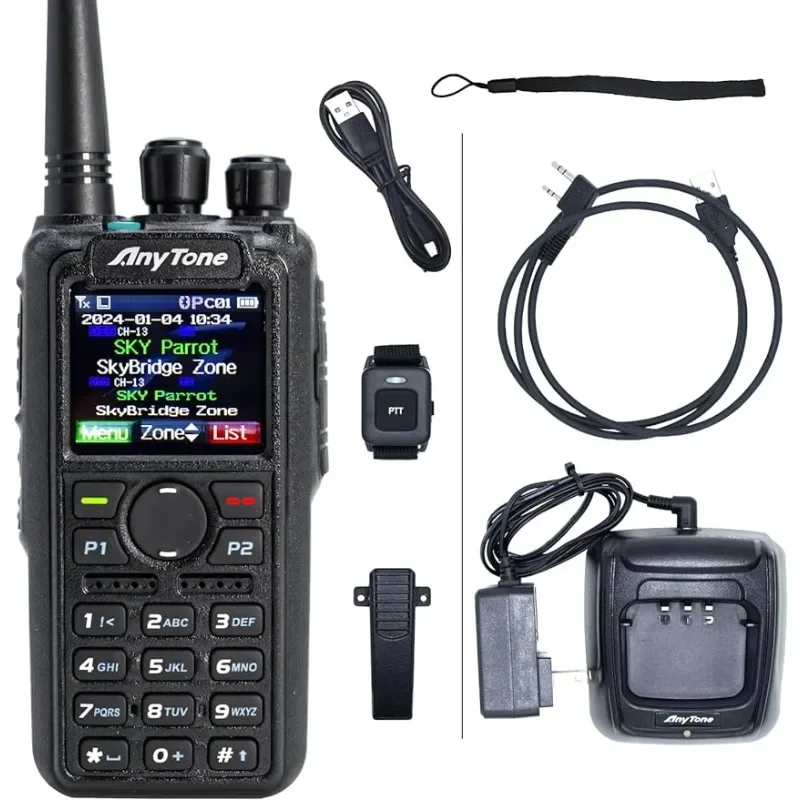 

Plus Dual Band DMR/Analog 7W VHF, 6W UHF w/Free $97 Training Course Bluetooth PTT - Digital/Analog APRS RX&TX Two-Way Radios