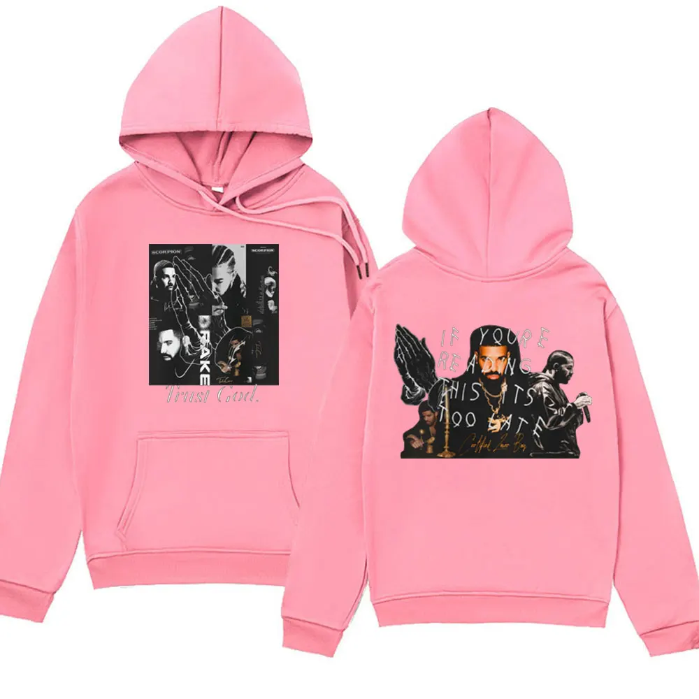 Rapper Drake for All The Dogs Print Hoodie Men Women Fashion Hip Hop Oversized Pullover Sweatshirt Gothic Harajuku Hoodies Male