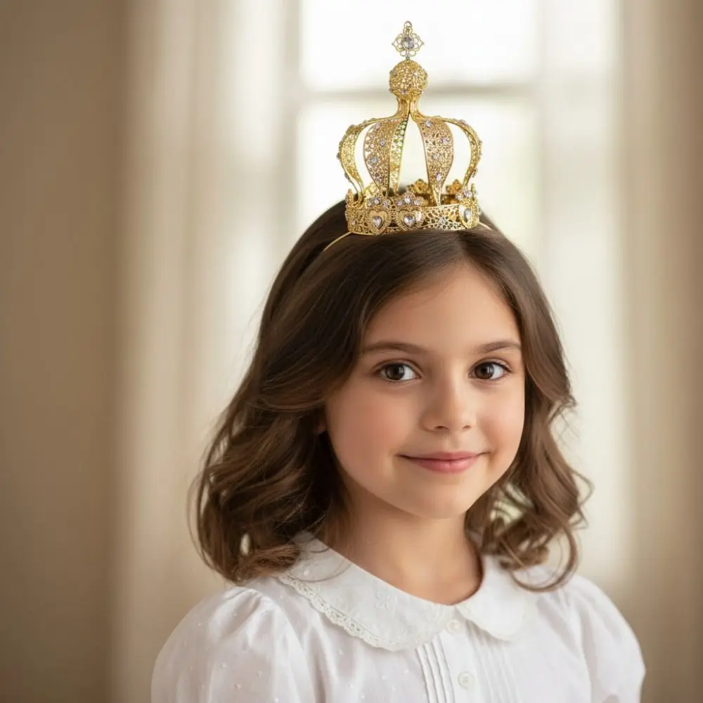 1/2Pcs Baroque Crown Cake Topper Creative Retro Rhinestone Crown European Style Luxury Wedding Tiara Cake Decoration