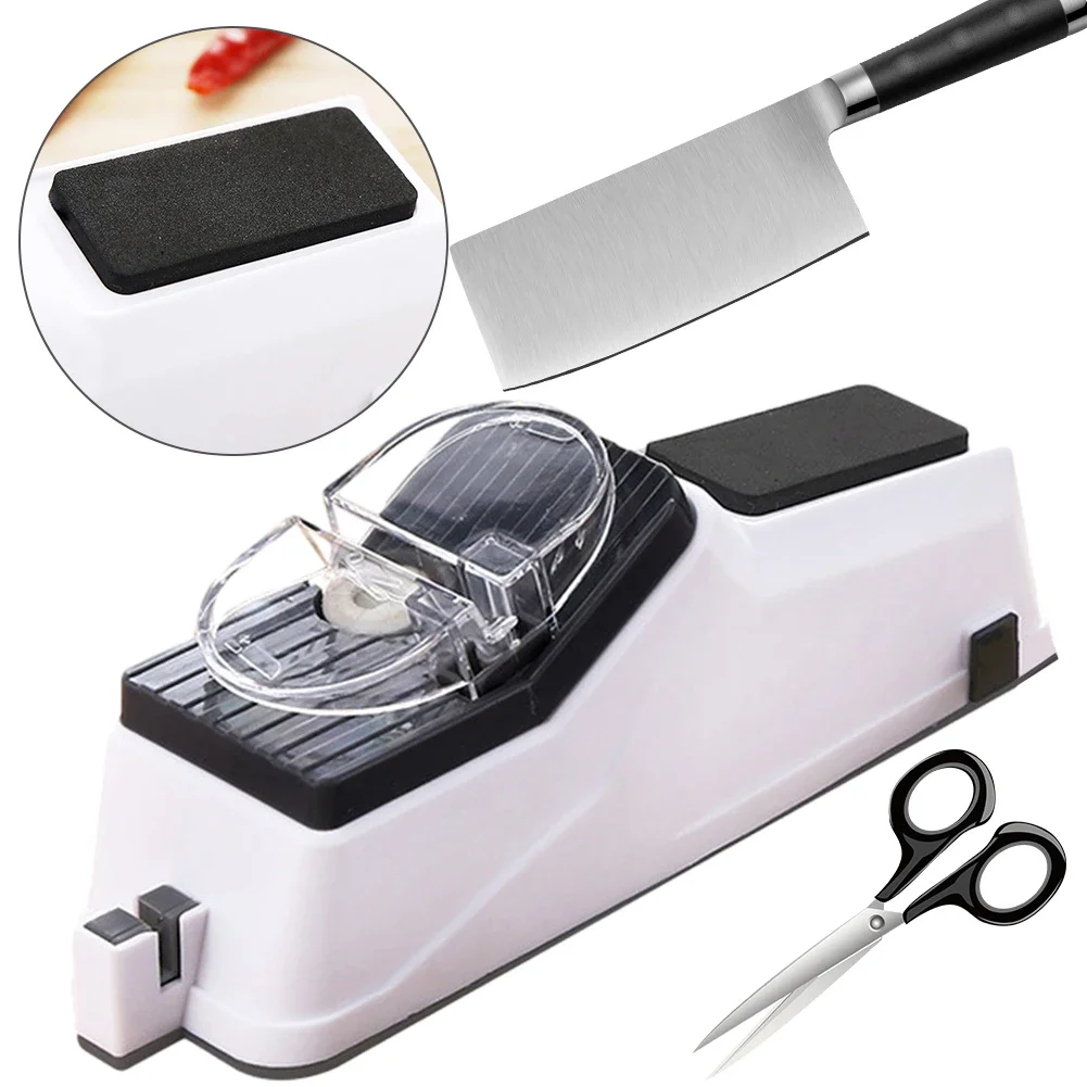 Electric Knife Sharpener Adjustable Automatic Rechargeable