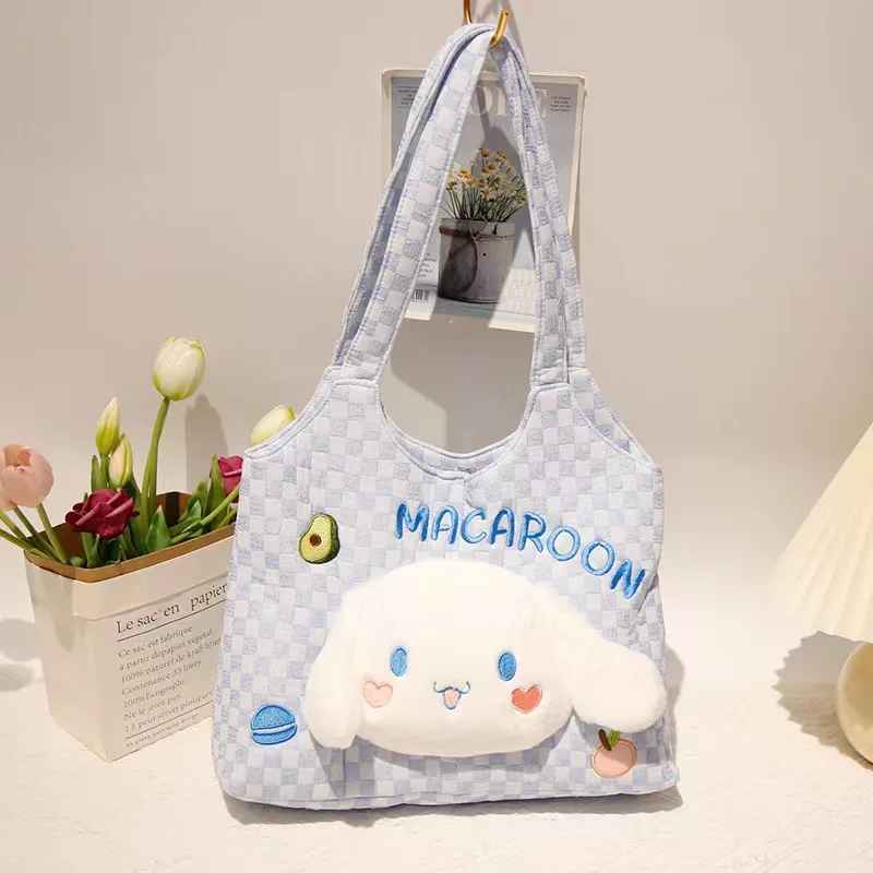 

Kawaii Sanrio Ins Kuromi Cinnamoroll Plush Doll Underarm Bag Large Capacity Casual Cartoon Fashion Cute Anime Toys Girls Gifts