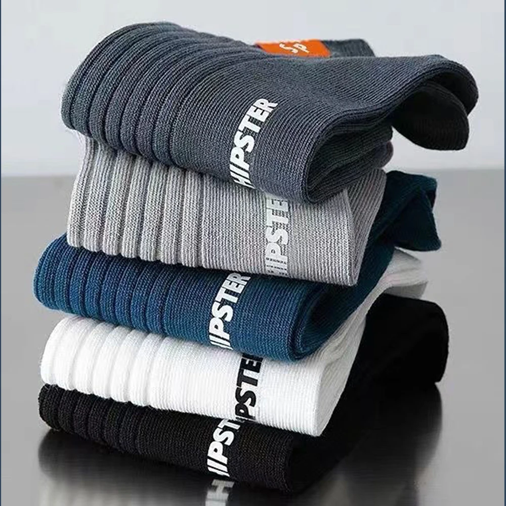 Men's socks 5 pairs spring and autumn thickened breathable boat low cut casual