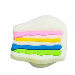 LED Shoe Decoration Accessories for Boys and Girls - Pineapple Cake Chip Buckles, Set of 1 - 5 Pieces (1)