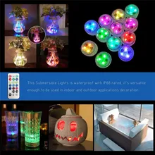 

Submersible Led Light with Suction Cup for Outdoor Pond Fountain Vase Garden Swimming Pool Underwater Night Lamp