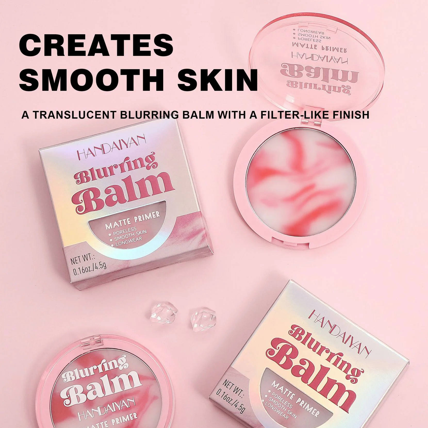 Natural, light, waterproof, oil-controlling, non-stuck powder, matte concealer, setting powder, portable facial cosmetics 2
