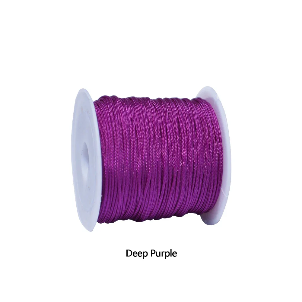 Premium 0.8mm Nylon Cord for DIY Jewelry and Craft Projects - 20M Roll