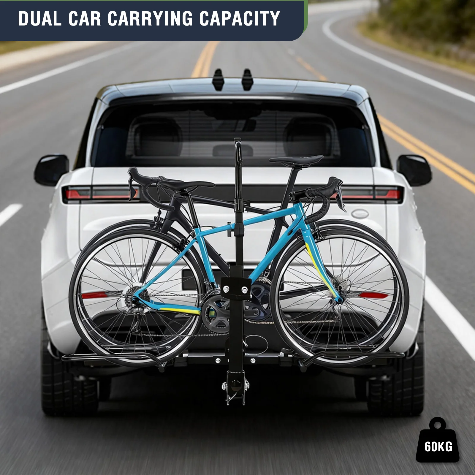 Tilting Anti-Wobble Hitch Bike Rack 3