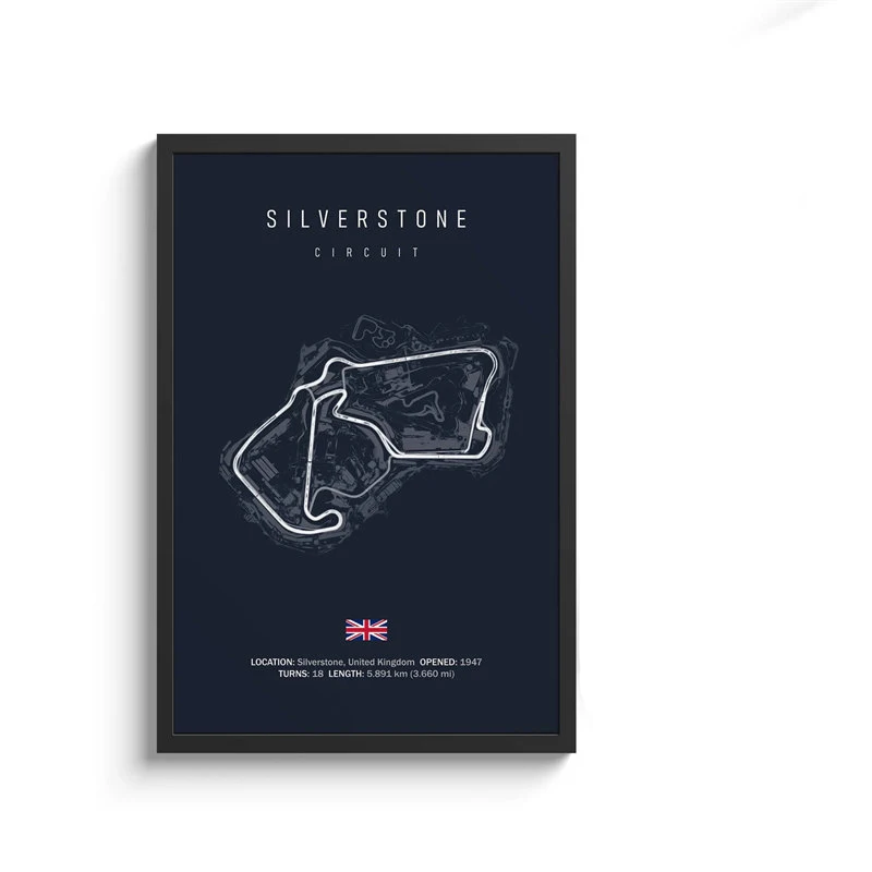 Formula 1 Racing Circuit Canvas Art: Aesthetic Motorsport Wall Decor