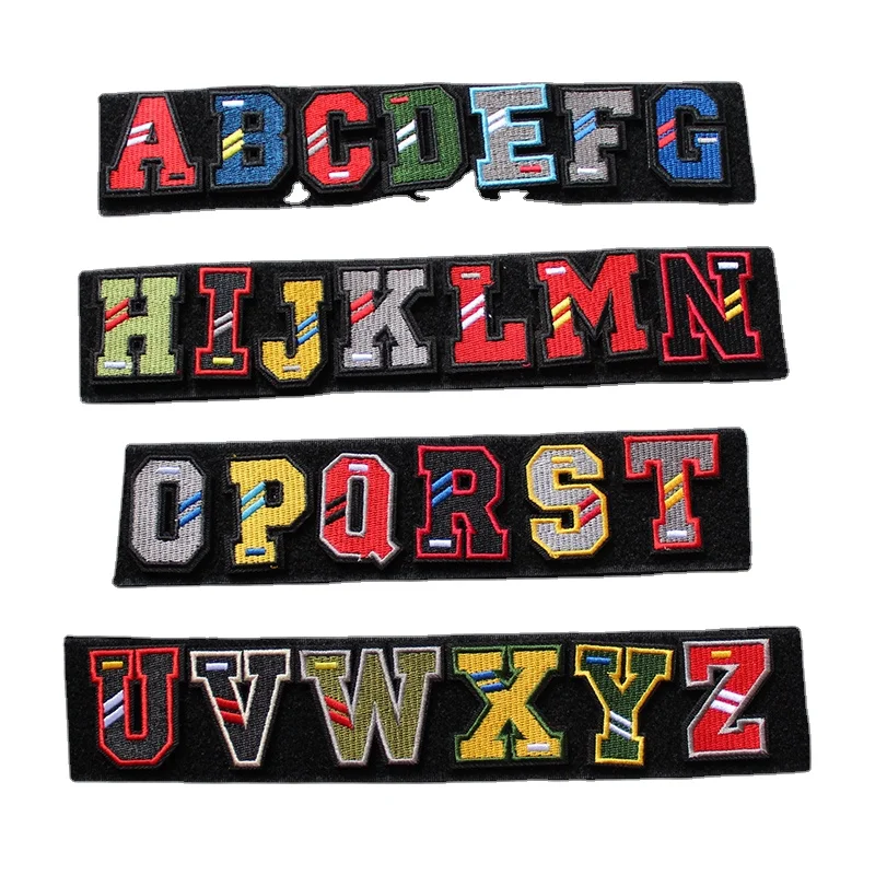 

Вышитая нашивка с 26 английскими буквами, «сделай сам», свободная комбинированная нейлоновая Пряжка, магнитная тактическая нашивка с крючком и петлей
