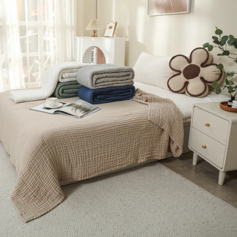 150X200cm Large Size Baby Blanket Cotton Gauze 6layer Muslin Blankets Kids Adult Bedding Soft Summer Quilt Swaddling Bath Towel