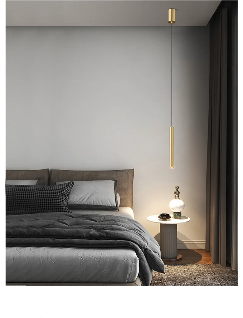 Minimalist lamp in modern interior