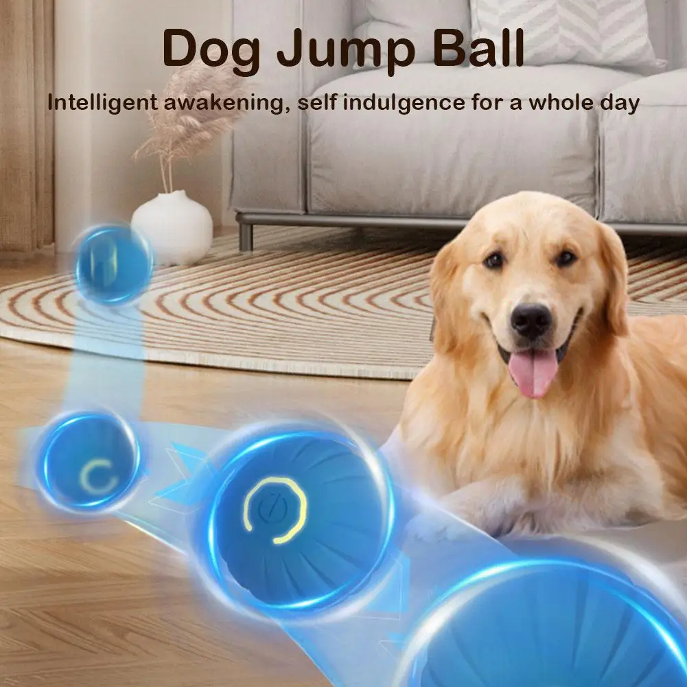 

1PCS Dog Toy Ball Electronic Interactive Pet Toy Moving Ball USB Automatic Moving Bouncing for Puppy Birthday Gift Cat Prod X2U8