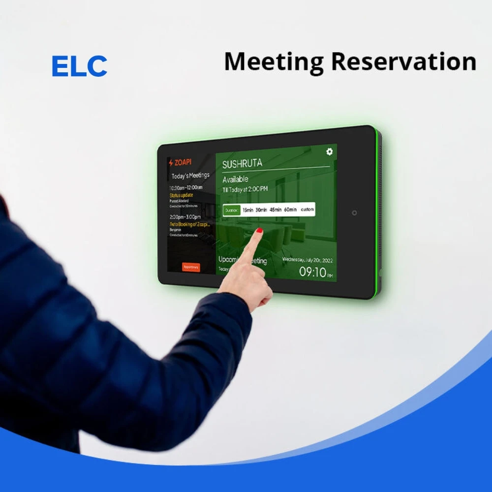 안드로이드 태블릿용 POE 전원 LED 라이트 바 벽걸이형 회의실 엘리베이터 공항 전시홀 교육용