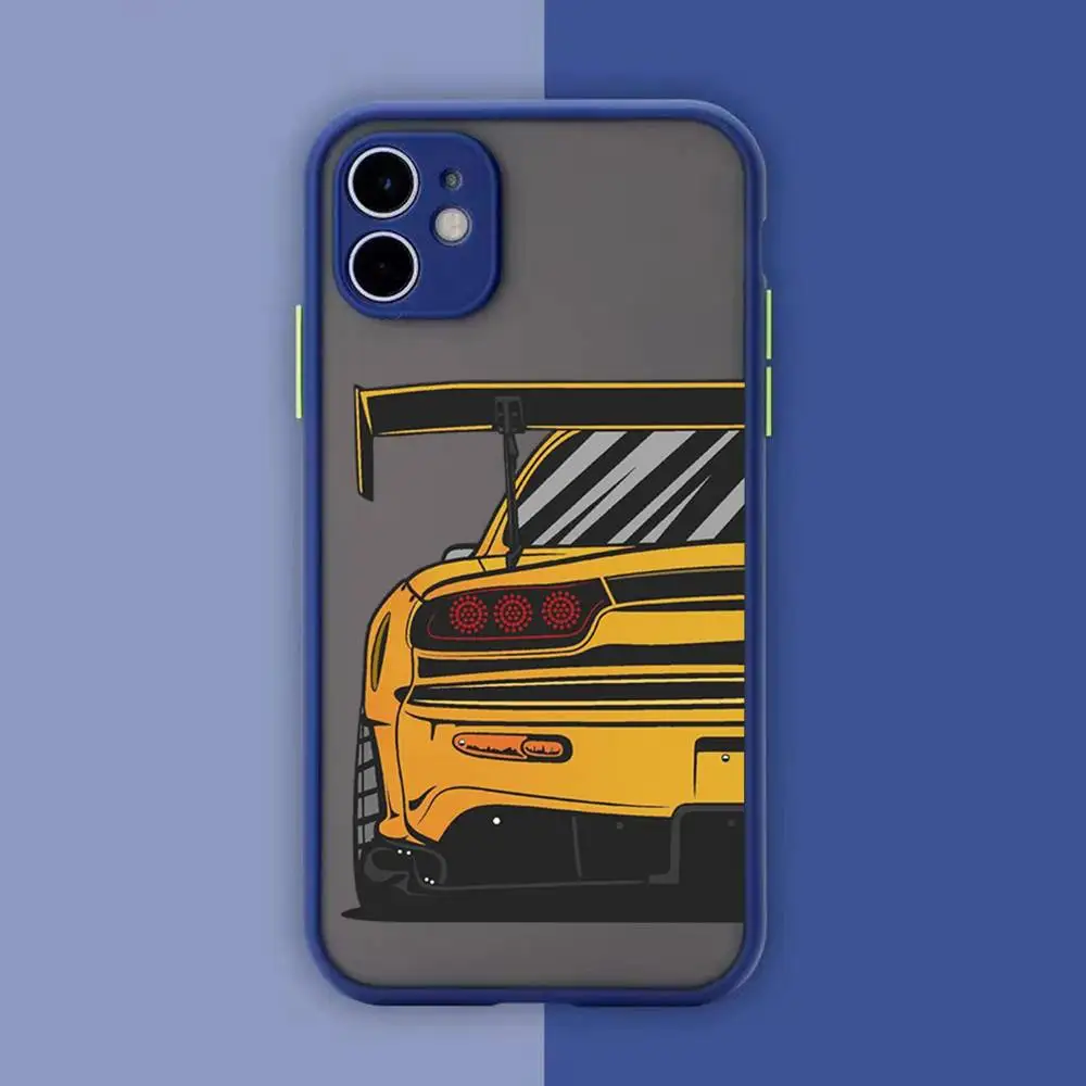Enhanced Shockproof JDM Car Silicone Phone Case - Durable Hard Cover