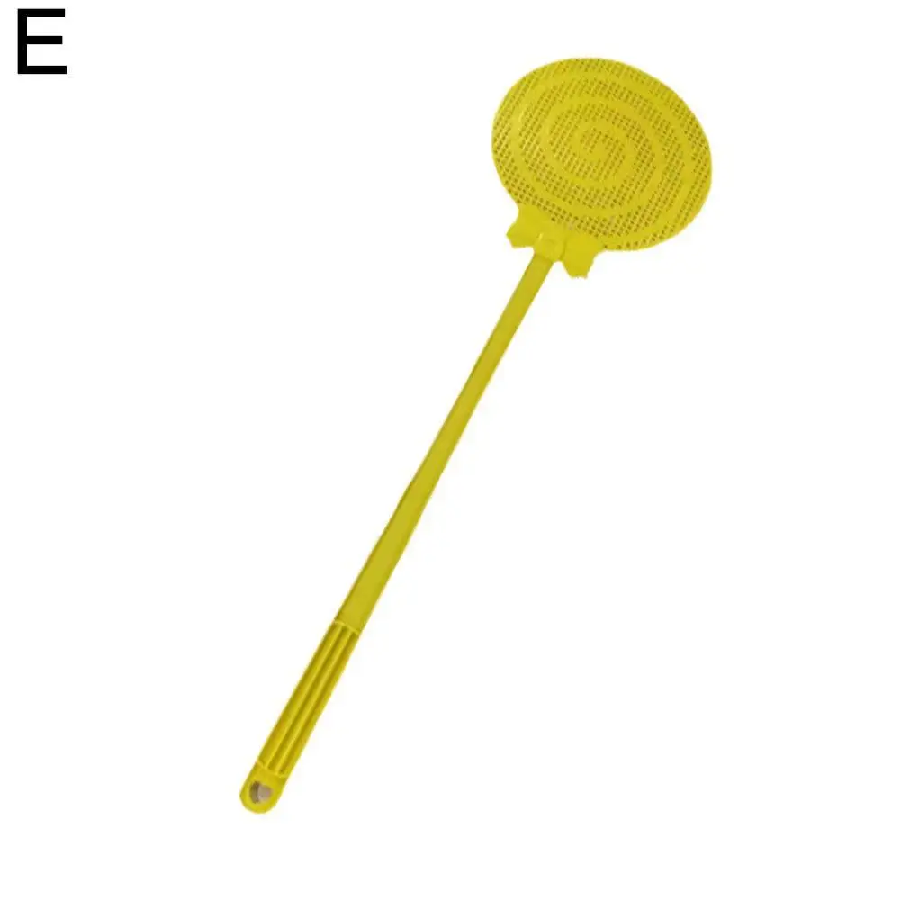 Long Handle Fly Swatter Pest Control Manual Plastic Swatter Color Solid Home Repellent Mosquito Fly Tool Restaurant V2w4