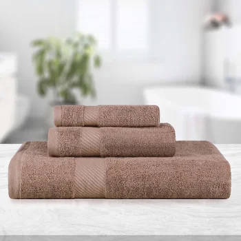 SoftWeave3 – Premium Egyptian Cotton Bath Towels (3-Piece Set)