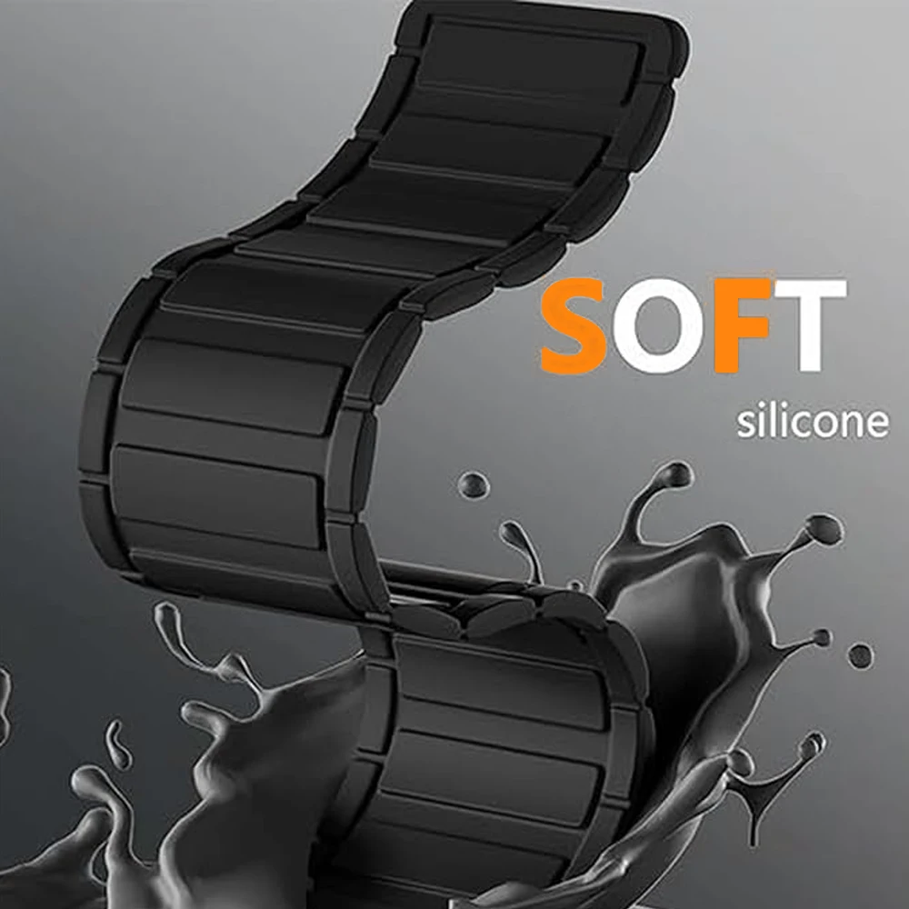 20/22mm Magnetisches Silikon-Schlaufenarmband für Garmin Venu2 sq 3 4 Forerunner 265 165 255 570 Sportarmbänder für Huami AMAZFIT BALANCE 2 – Detail 12