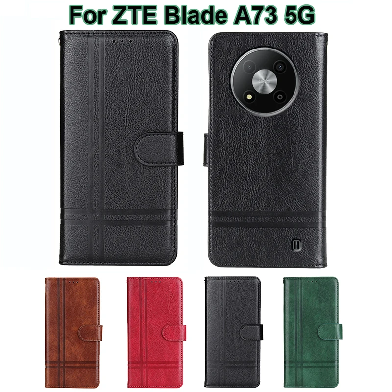 

Original Flip Case For ZTE Blade A73 5G Cover Wallet Capa Magnetic Book Stand Funda Para Coque ZTE Blade A73 5G Phone Cases Etui