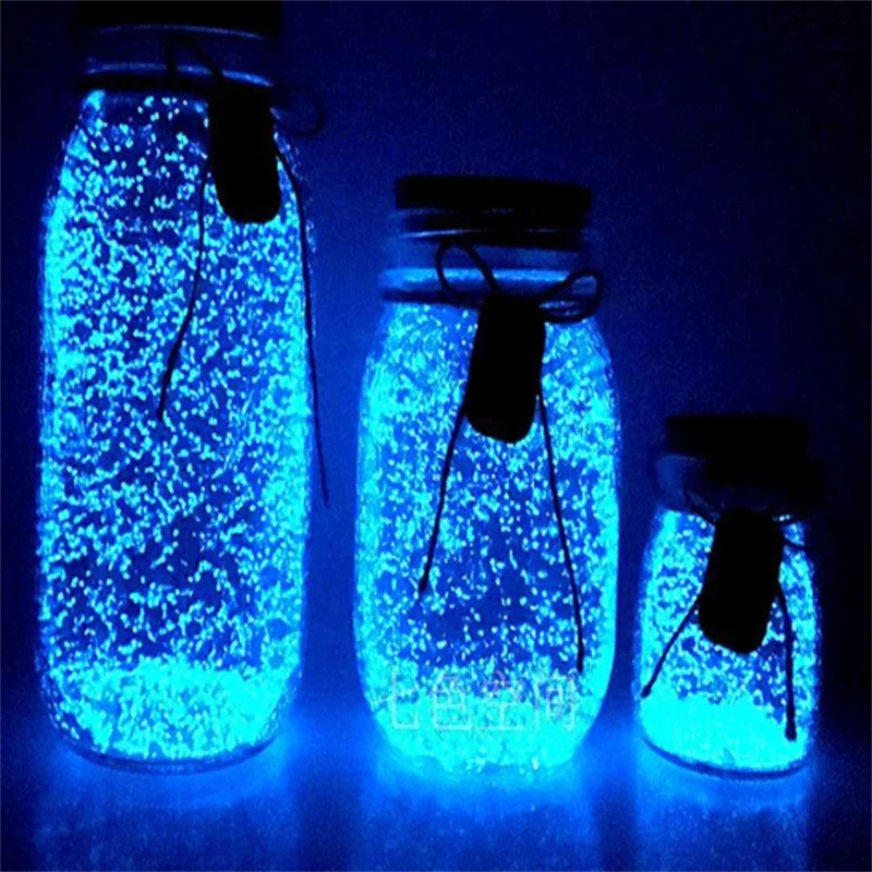 Decorative Stones 10g Fluorescent Super Luminous Particles Glow Pigment Bright Gravel Garden Luminous Sand And Stone DIY Decoration Party