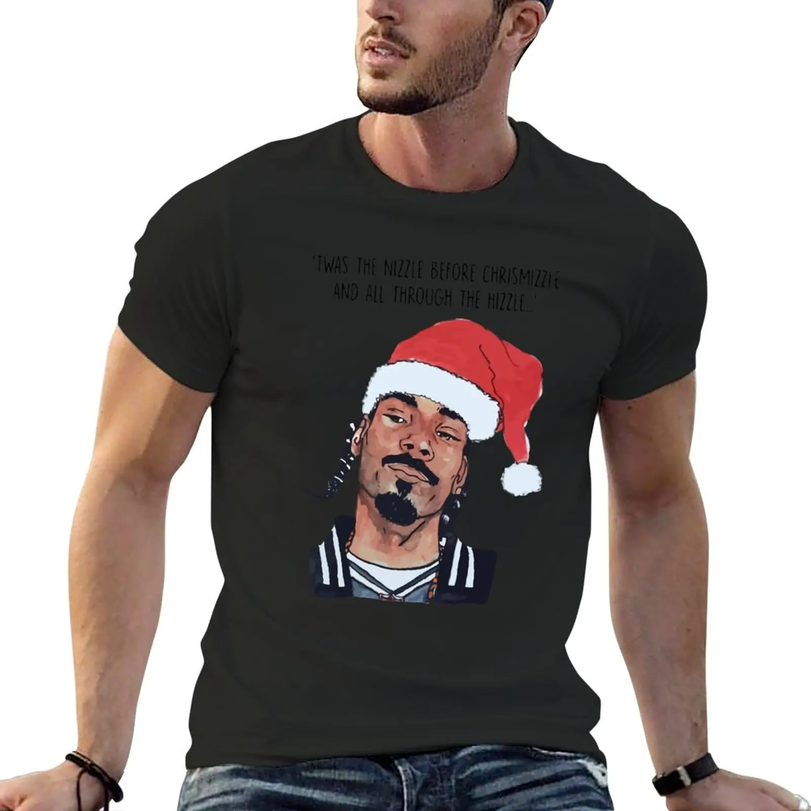 

Twas the Nizzle before Chrismizzle All Through the Hizzle T-Shirt shirts graphic tees hippie clothes designer t shirt men