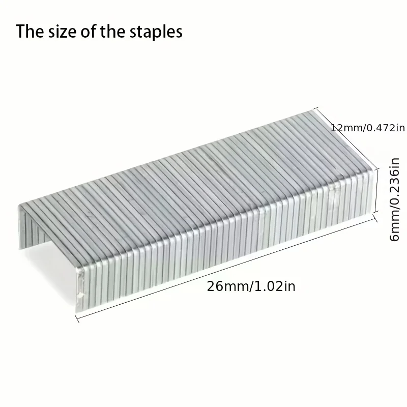 3박스 24/6 표준 스테이플, 3000개의 범용 강력 스테이플러 못, 고강도 사무용 및 종이 제본 액세서리