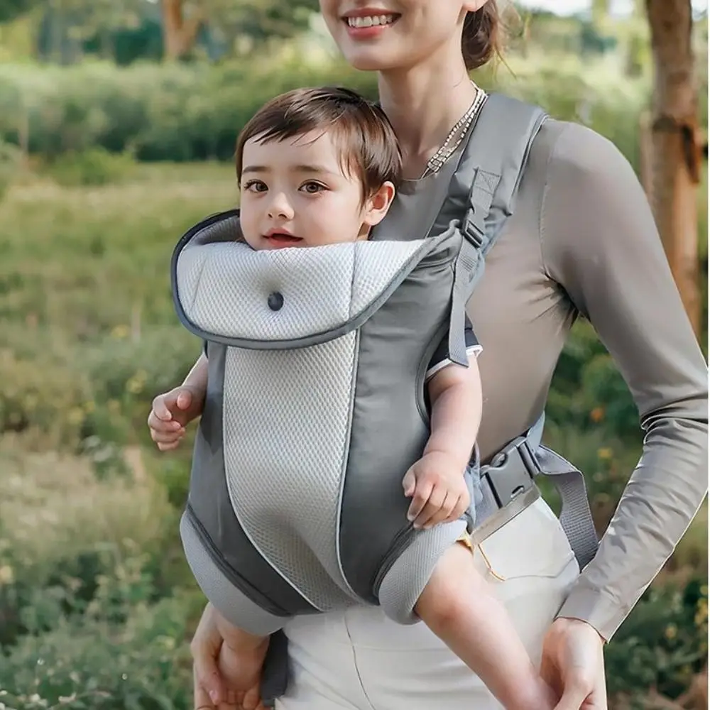 Ergonomic Newborn Kangaroo Wrap 4-In-1 Easily Adjustable Infant Strap Sling Hipseat Waist Belt Breathable Baby Backpack