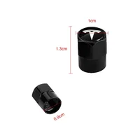 4Pcs Car Tire Valve Caps Metal Tyre Air Stems Cover Car Accessories For Tesla Model 3 Y S X 2023 2024 2021 SpaceX Roadster Auto 2