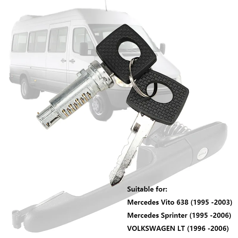 Barili Serratura Auto Con 1 Cilindro Serratura 2 Chiavi Per Mercedes Benz Vito W638 Mercedes Sprinter Volkswagen Lt 6707600205