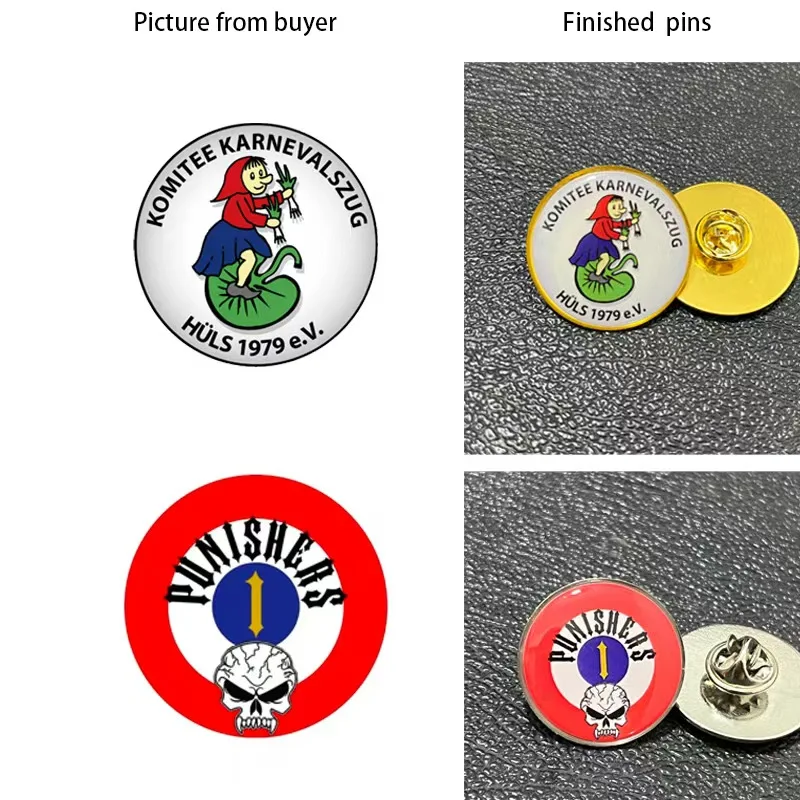 Shirley custom metal badges lapel pins m&eacute;tal Printed label pins epoxy doming 10pcs lot