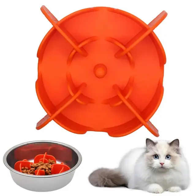 Slow Feeder Dog Bowls Silicone Slow Feeder Dog Bowl Anti Gulping Healthy Eating Raised Dog Bowl Pet Bowl Slow Eating Dog Bowl 2