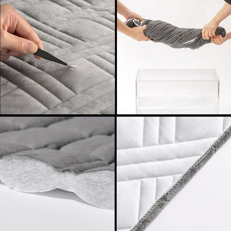 Elastic Solid Headboard Cover Thicken Soft Plush Quilted All-inclusive Velvet Bed Head Cover Back Protection Dust For Home Hotel