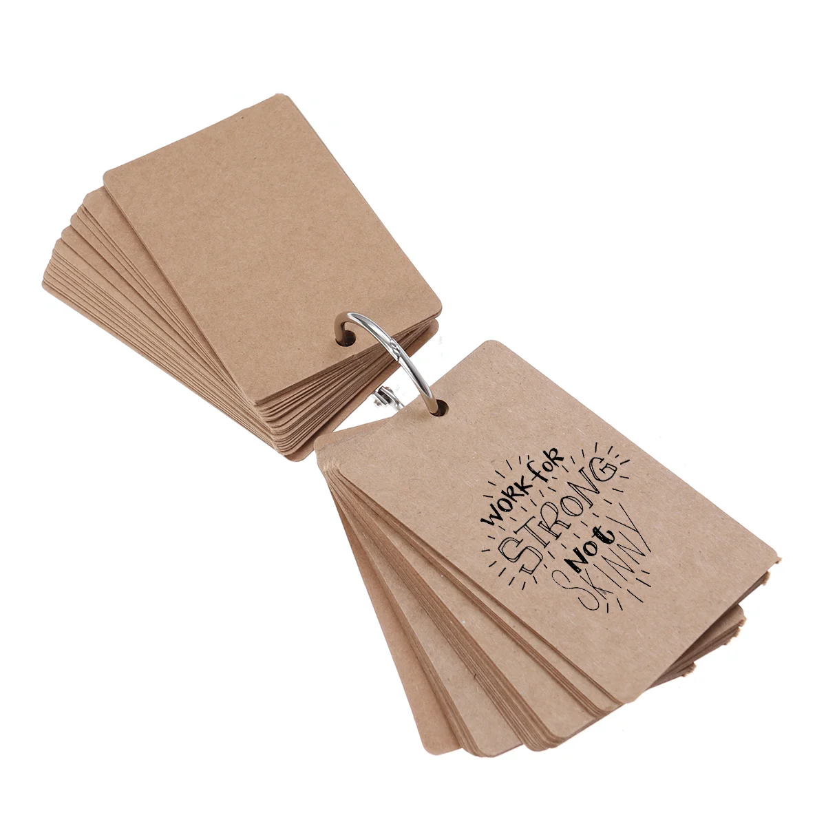 50 Pages Study Cards Bookmark Diy Greeting Card Index Stock Note White Flash Cards Office Supplies Printing Products Business