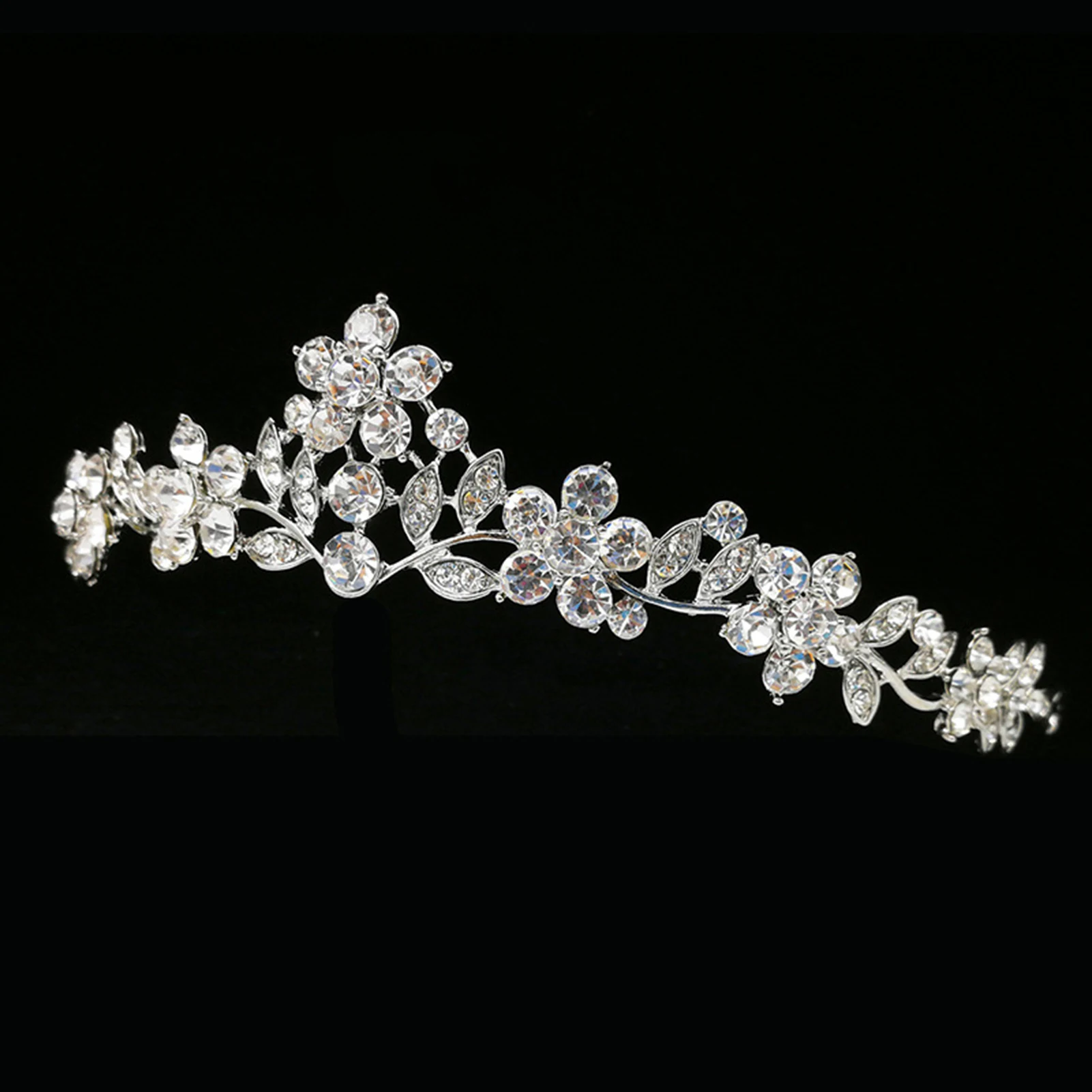 Wedding Crowns Hair Jewelry Full Rhinestones Glittering Lightweight Crown for Princess Party Favors Accessories