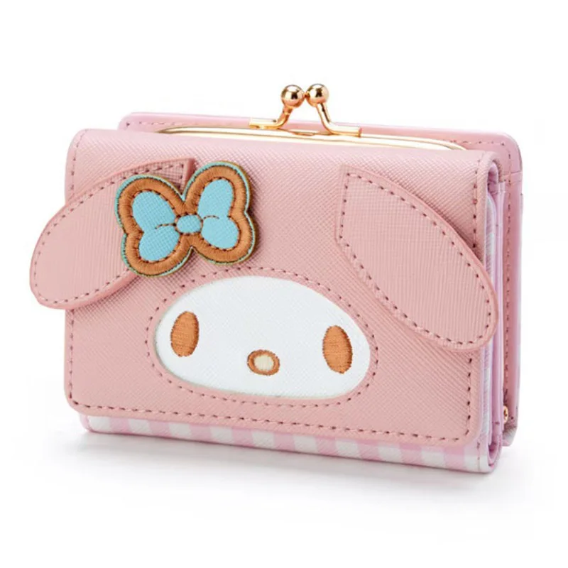 

Мультяшный кошелек Sanrio Zero Hello Kittys Mymelody Kuromi Kawaii аниме Pu Сумка для карт на молнии с пряжкой кожаная сумка для хранения подарок для девочки игрушка