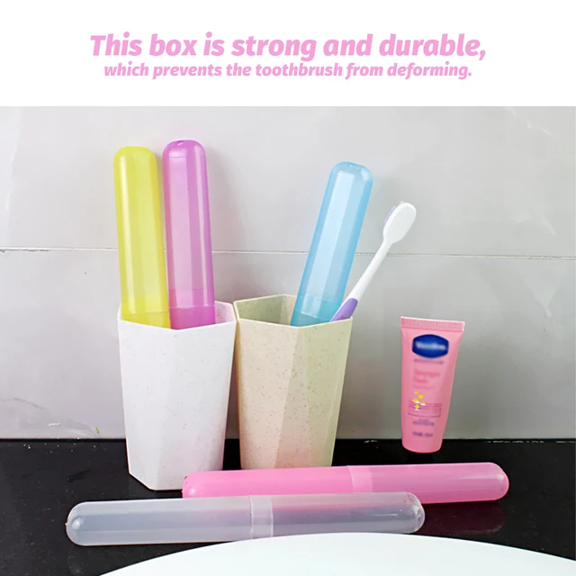 Utazási Fogkefe Tok Doboz Hordozható Tartó Fedezete Háztartás Túrázás Kemping Fürdőszoba Porbiztos Egészség - Image 3
