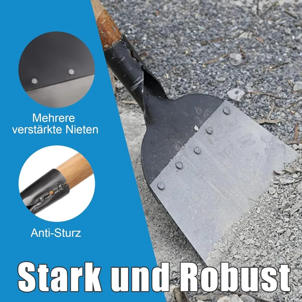 Thickened Cleaning Shovel Lawn Cleaning Knife Large Wall Shovel Cement Knife Stainless Steel Garden Weeding 25.5×27.5cm 2