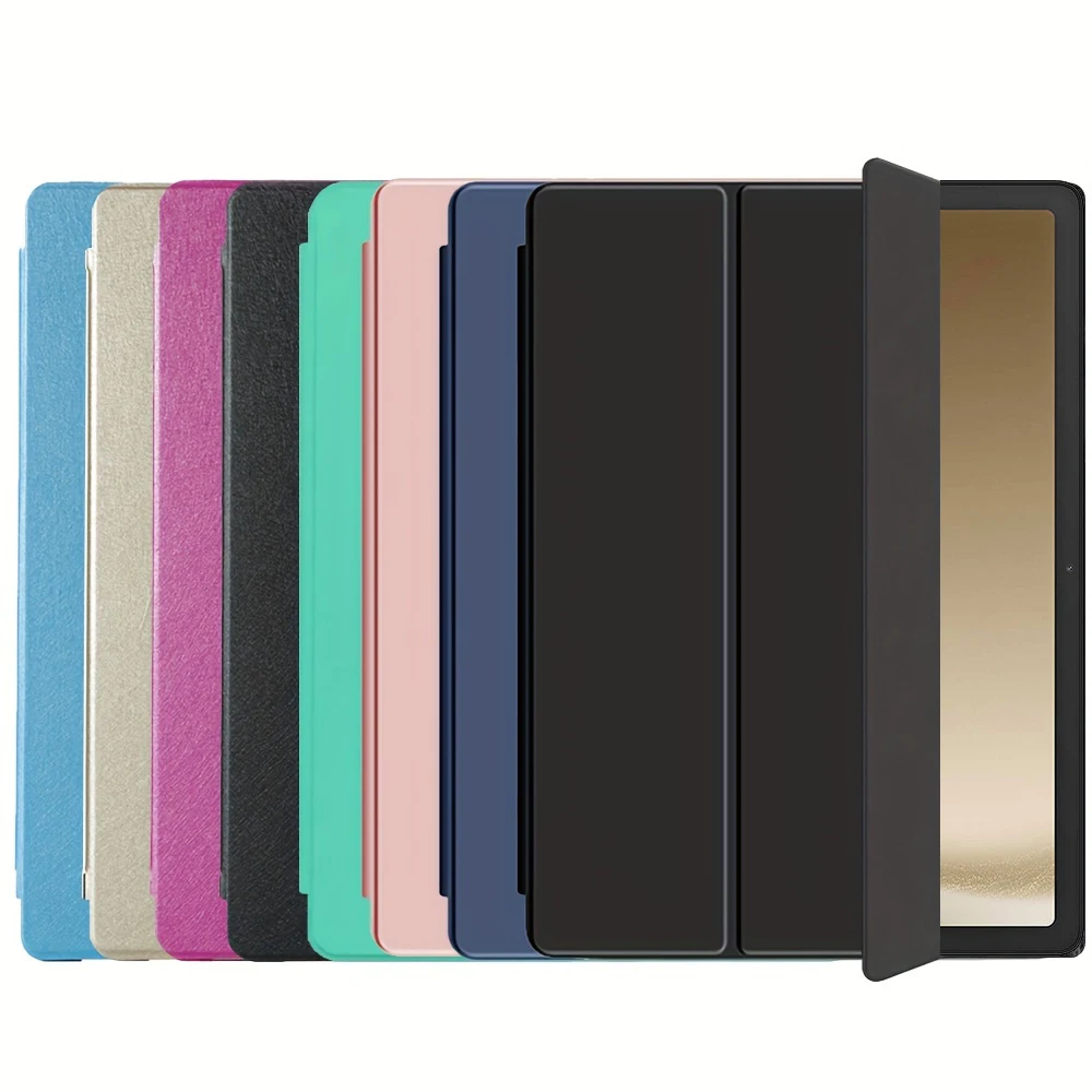 Flip Tri-fold Stand Capa para Samsung Galaxy Tab a9 Plus Capa de Couro pu Auto Dormir Wake a9 Plus 11 2023 Sm-x210 X216b - Imagem 2