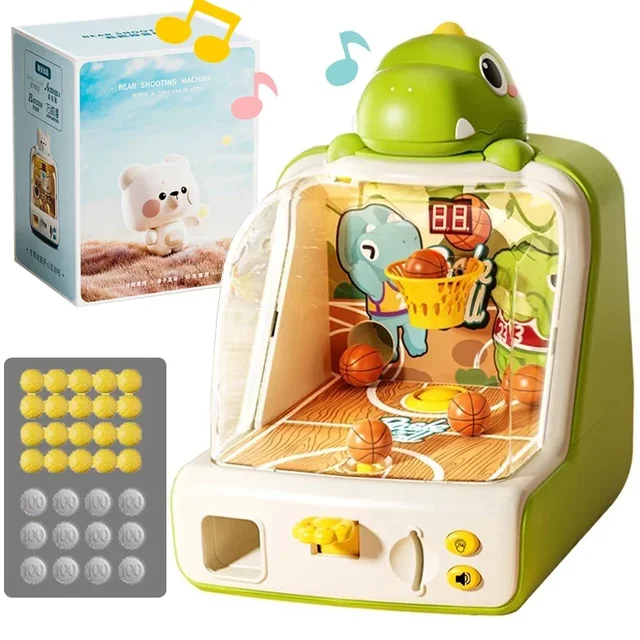 Desktop Pinball Shooting Machine Game Kids Basketball Shoot Board Party Game Electronic Scoring Interactive Social Children Toys 3
