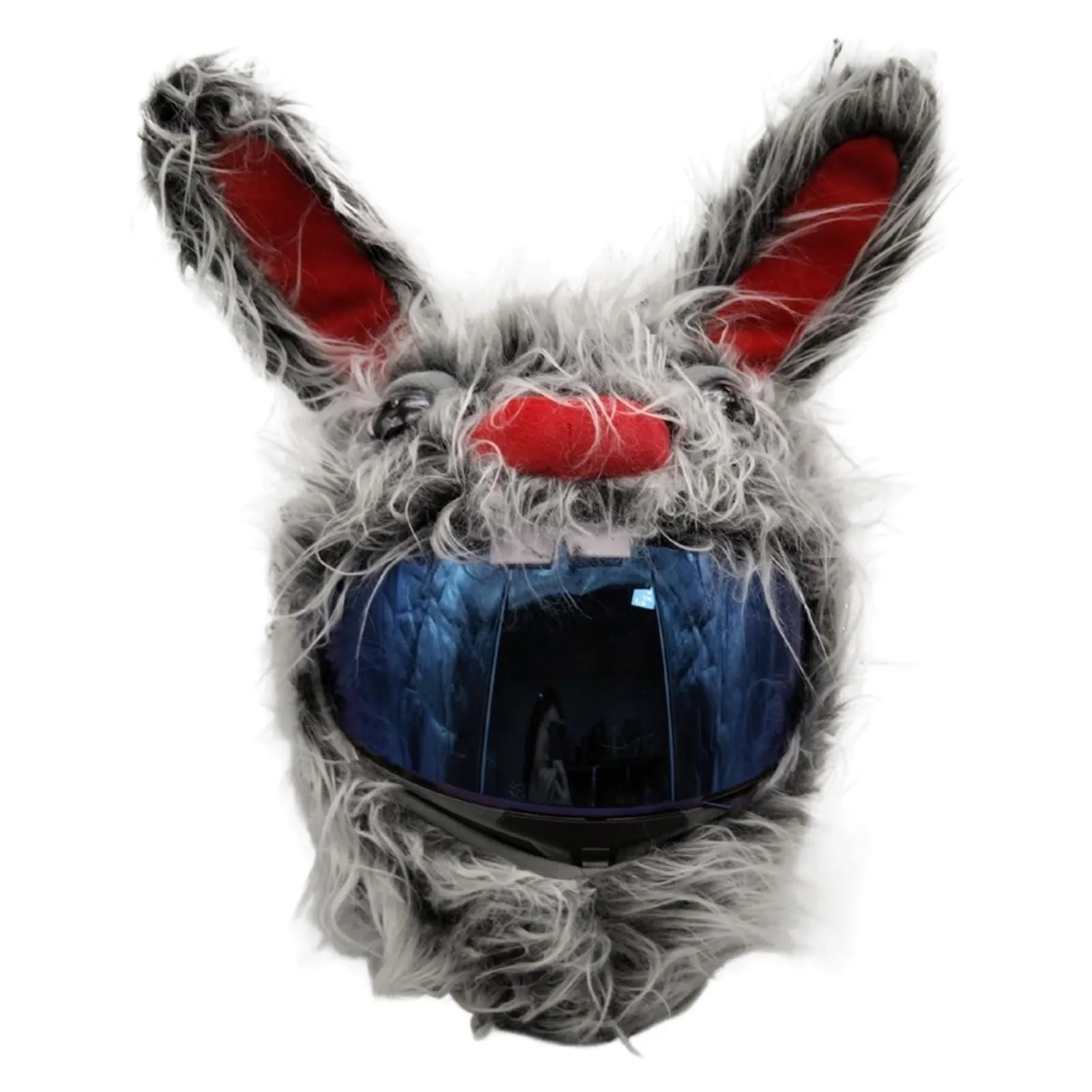 Rabbit-Shape-Motorcycle-Helmet-Covers-Animal-Plush-Motorbike-Face ...