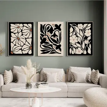 Abstract Floral Design Canvas Painting 1
